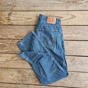 Levi's 559 Jeans Relaxed Straight Fit Mid Blue Wash 100% cotton 2016 W32 L32